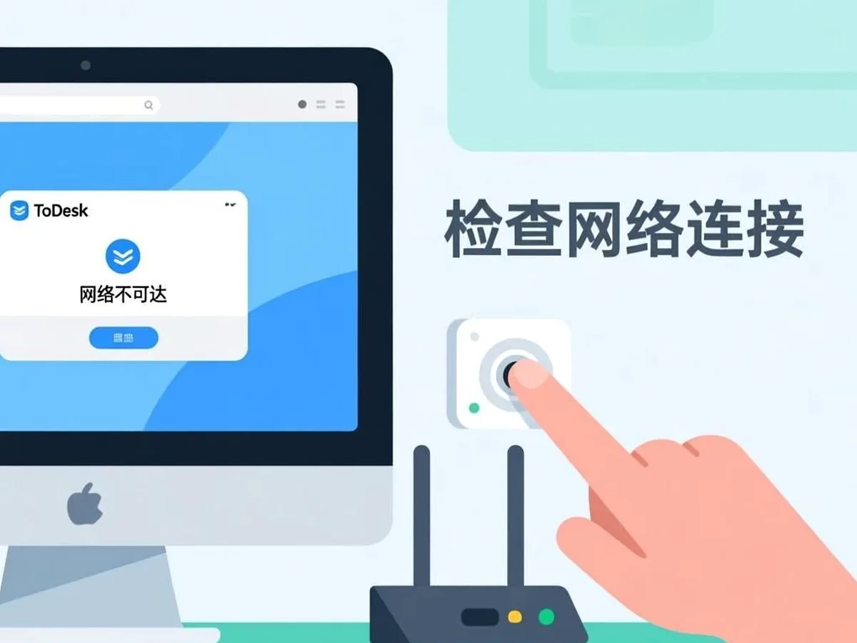 ToDesk远程控制连接失败时，先检查这三处操作示意图