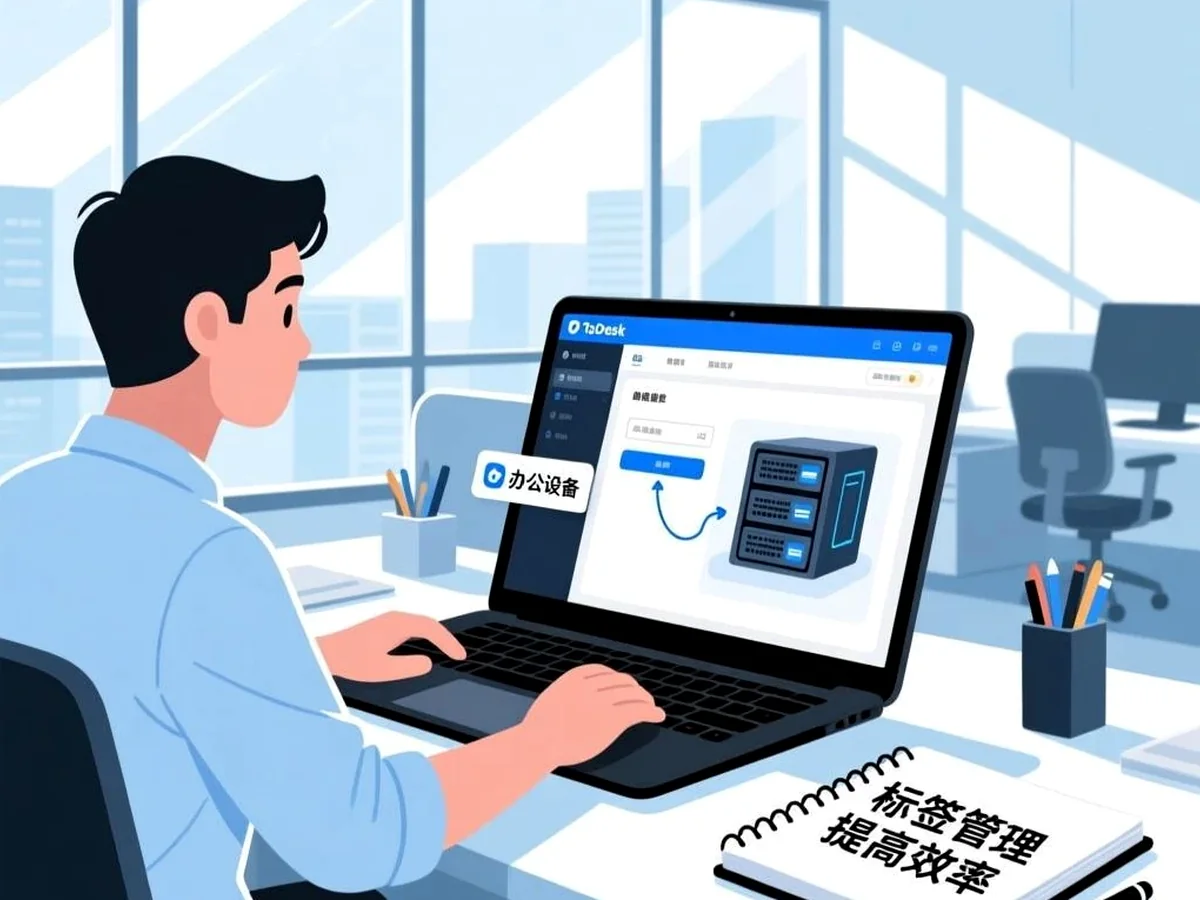ToDesk个人版的设备列表怎样整理更清楚操作示意图