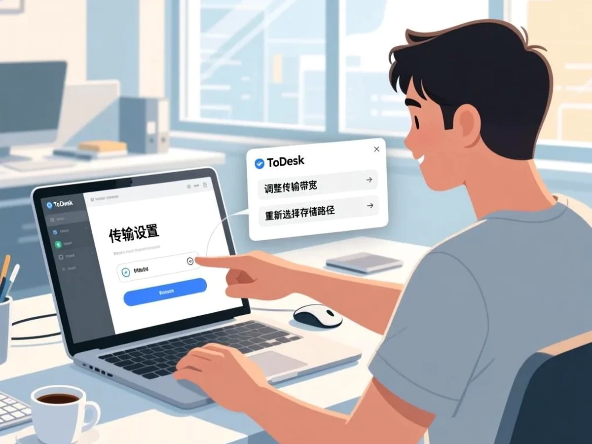 远程控制ToDesk时传文件，哪些习惯更安全操作示意图